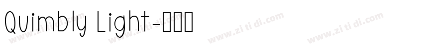 Quimbly Light字体转换